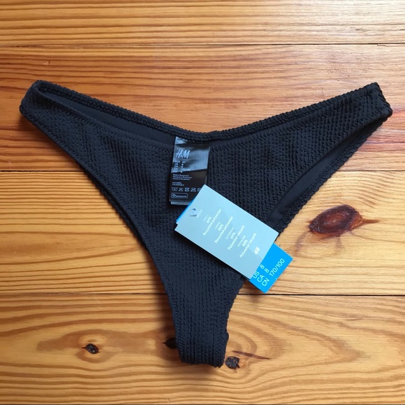 H&M Other - H&M Black Brazilian Bikini Bottoms, NWT, 8/M